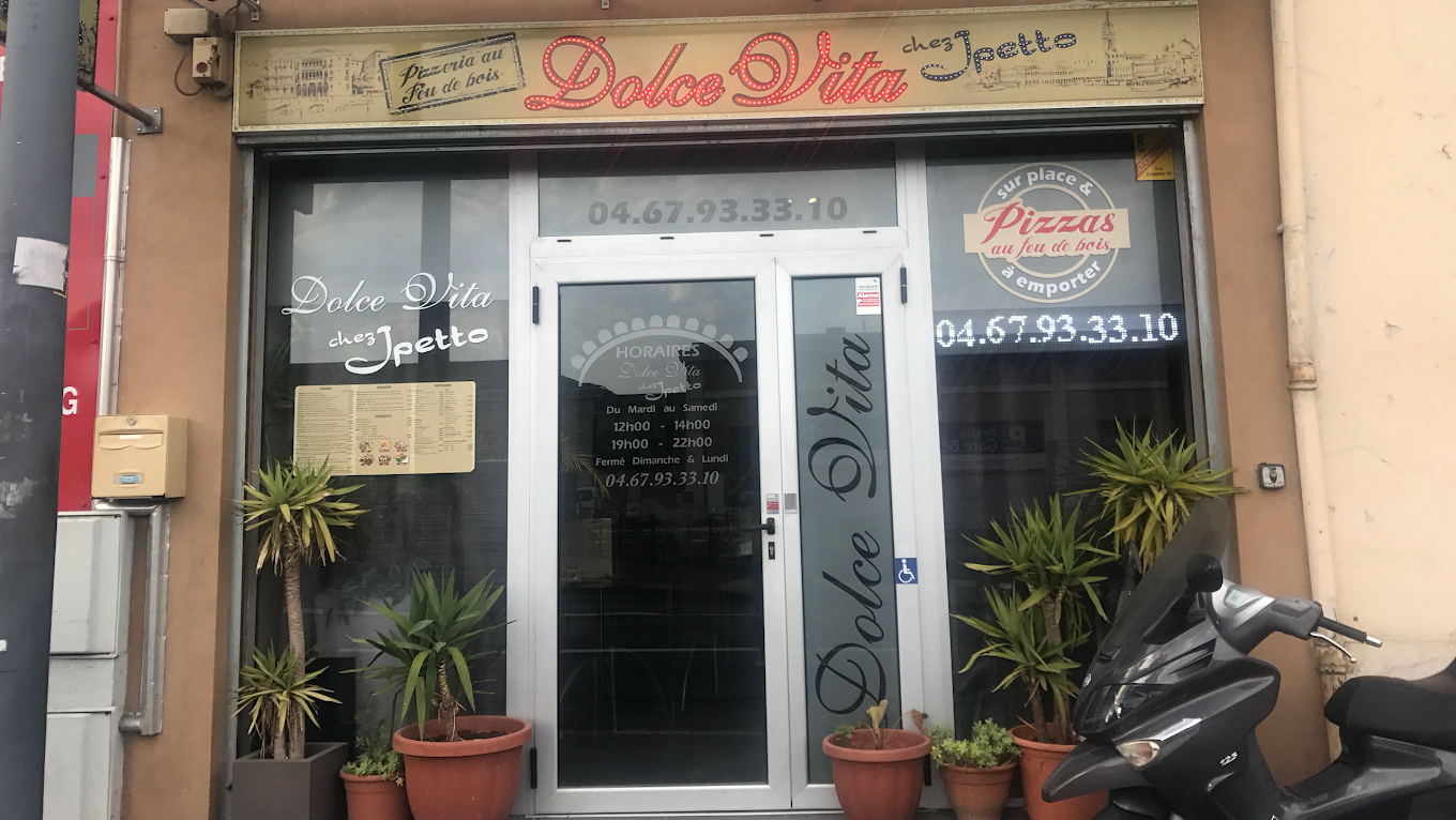 Pizzeria au feu de bois Dolce Vita Chez Jpetto Béziers